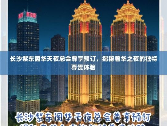 长沙紫东阁华天夜总会尊享预订，揭秘奢华之夜的独特尊贵体验